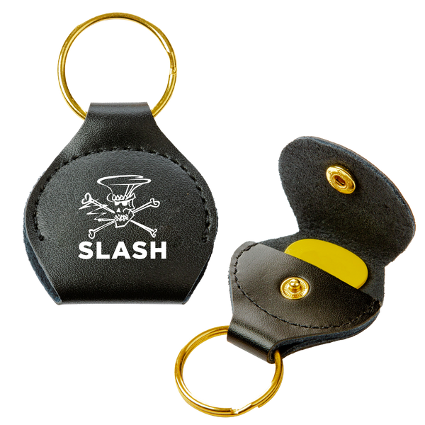 Slash Skully Black Pick Holder Keychain