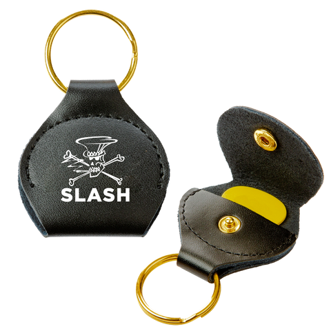 Slash Skully Black Pick Holder Keychain