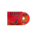 The latest album from Slash, 'Flying Blind', in CD format. The cover shows a figure diving against a circular orange, yellow, and red pattern.