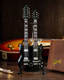 Axe Heaven Slash Gibson 1966 EDS-1275 Doubleneck - Aged Mini Guitar