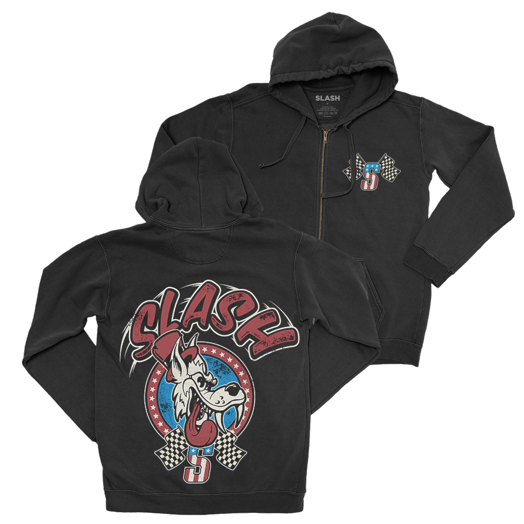 Big Bad Wolf Black Zip Hoodie Slash Merch