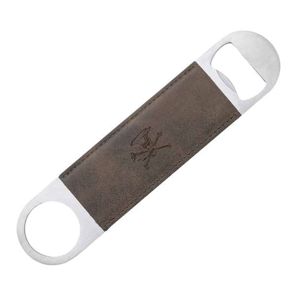 Skully Brown Leather Bottle Opener