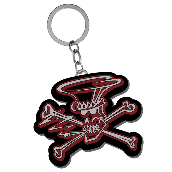 Skully Enamel Keychain