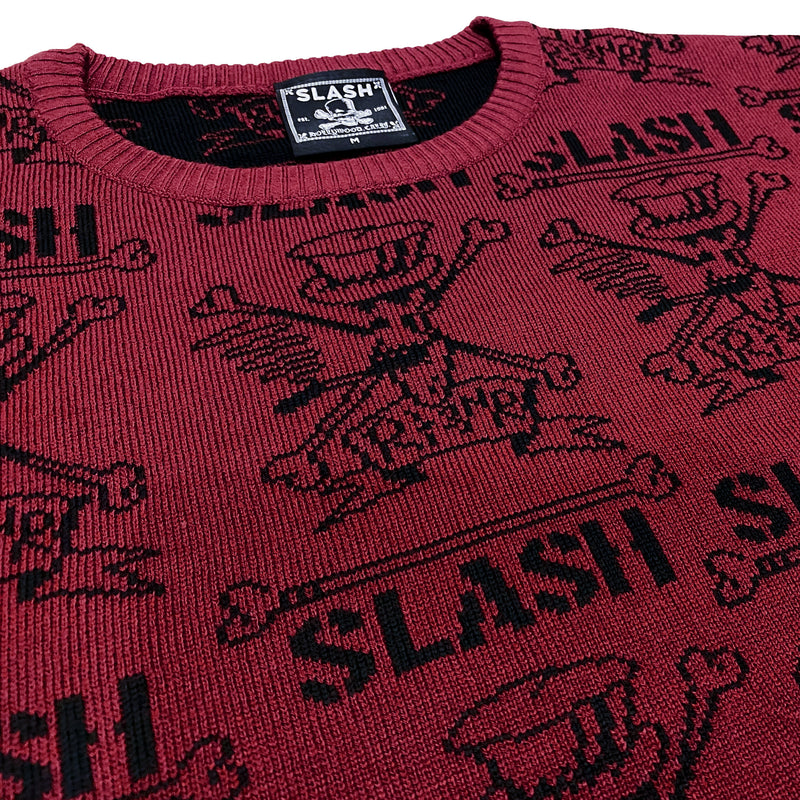 Slash Ugly Holiday Knit Sweater Design Close Up